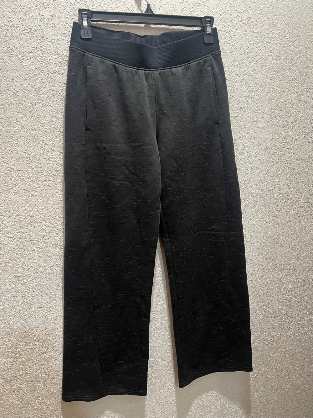 Jordan Men's Black Knit Joggers with Elastic Waist